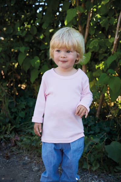 Vauvan pitkähihainen t-paita, Reilun kaupan puuvilla, 220g