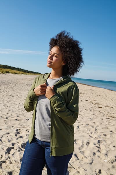 Unisex vetoketjuhuppari, Reilun kaupan puuvilla, 155g