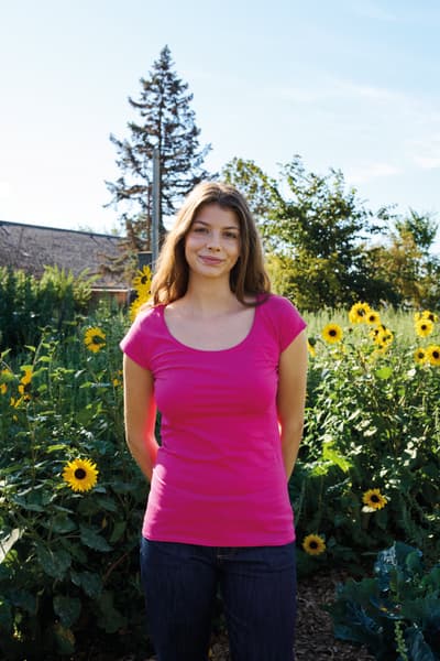 Naisten pyöreäkauluksinen t-paita, Reilun kaupan puuvilla, 155g