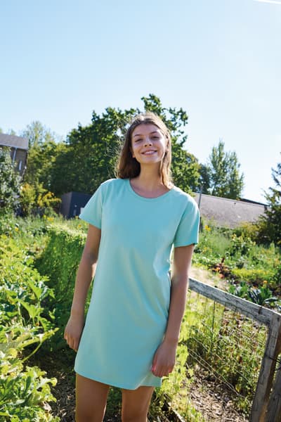 Naisten pitkä t-paita, Reilun kaupan puuvilla, 155g