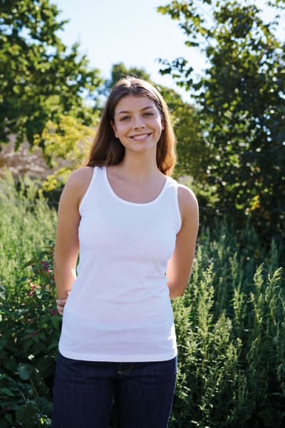 Naisten hihaton paita, Reilun kaupan puuvilla, 155g