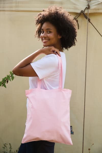 Ostoskassi pitkillä kahvoilla, Reilun kaupan puuvilla, 120g