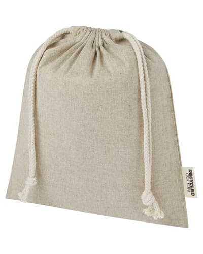 Pheebs 150 g/m² GRS-kierrätetystä puuvillasta valmistettu keskikokoinen lahjapussi 1,5 l