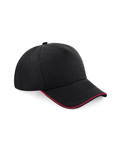 Beechfield Authentic Piped 5-paneelinen lippis