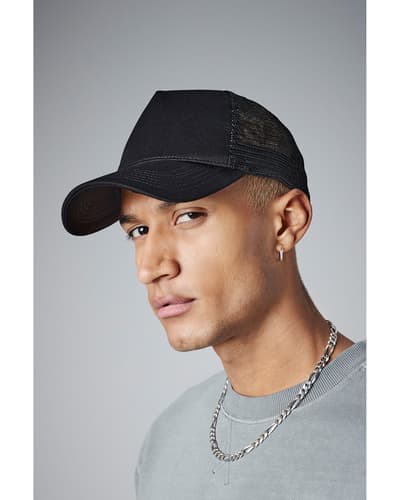 Beechfield Microknit snapback trucker-lippis