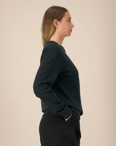 Unisex collegepaita luomupuuvilla-sekoite 350g (medium fit)