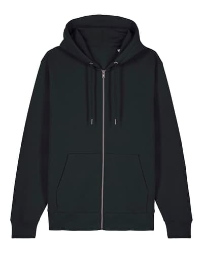 Unisex vetoketjullinen huppari luomupuuvilla – packshot