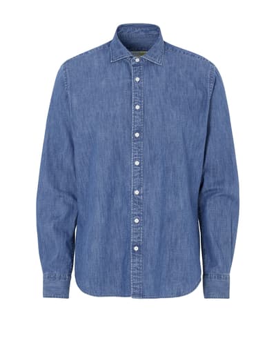 Cottover miesten farkkukauluspaita slim fit