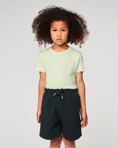 Lasten collegeshortsit luomupuuvilla