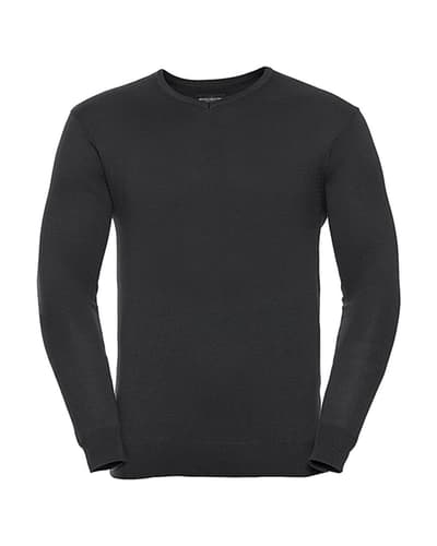 Russell CottonBlend miesten v-aukkoinen neule