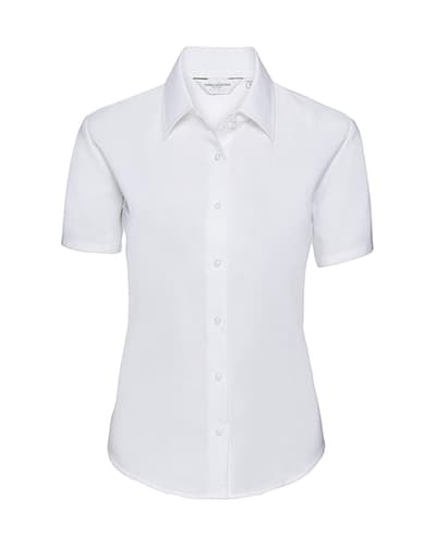 Russell Classic Oxford naisten lyhythihainen kauluspaita