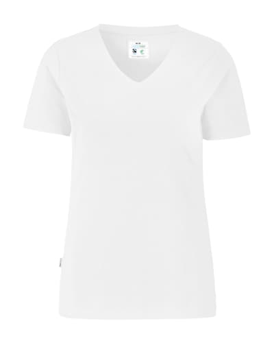 Cottover Stretch naisten v-aukkoinen t-paita slim fit