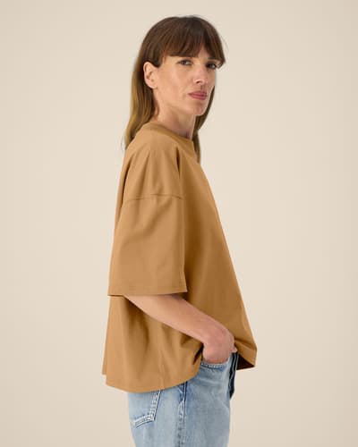 Unisex t-paita luomupuuvilla-sekoite 200g