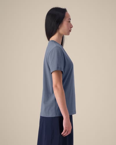 Naisten t-paita luomupuuvilla 180g (medium fit)