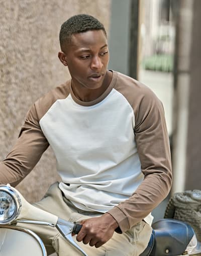 Unlabeled Baseball Tee LS, orgaaninen puuvilla, 185g