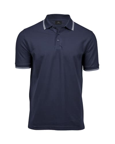 Miesten Luxury Stripe Stretch pikeepaita, 215g – packshot