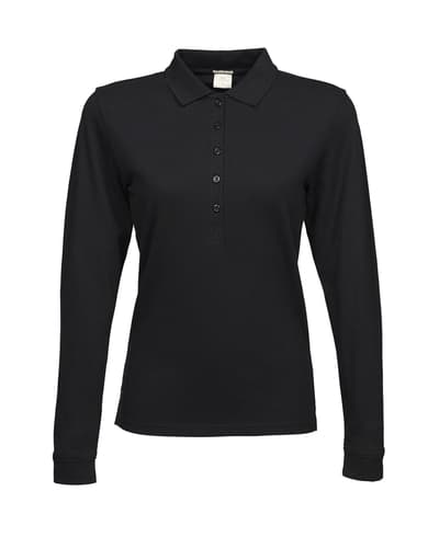 Tee Jays Luxury Stretch Long Sleeve Polo naisten pikeepaita – packshot