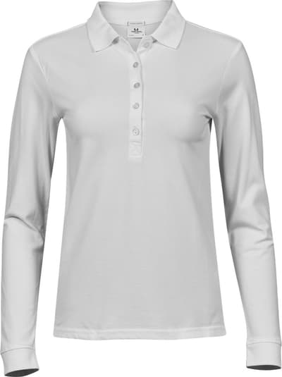 Luxury Stretch Pikeepaita LS Ladies, orgaaninen puuvilla & elastaani, 215g – packshot