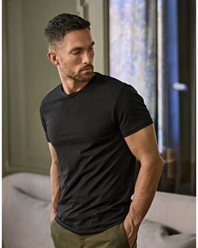 Miesten stretch-t-paita, 195g