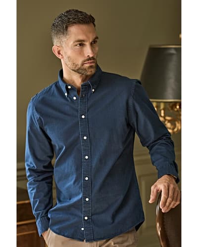 Tee Jays Casual Twill miesten kauluspaita