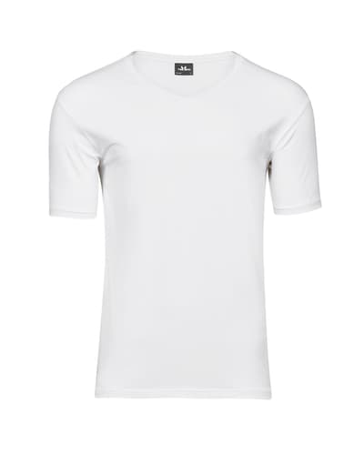 Miesten V-aukkoinen stretch-t-paita, 195g – packshot