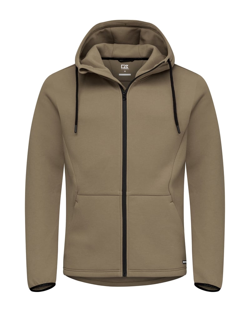 Cutter & Buck Pemberton miesten vetoketjuhuppari kierrätyskuidusta – Studio edestä