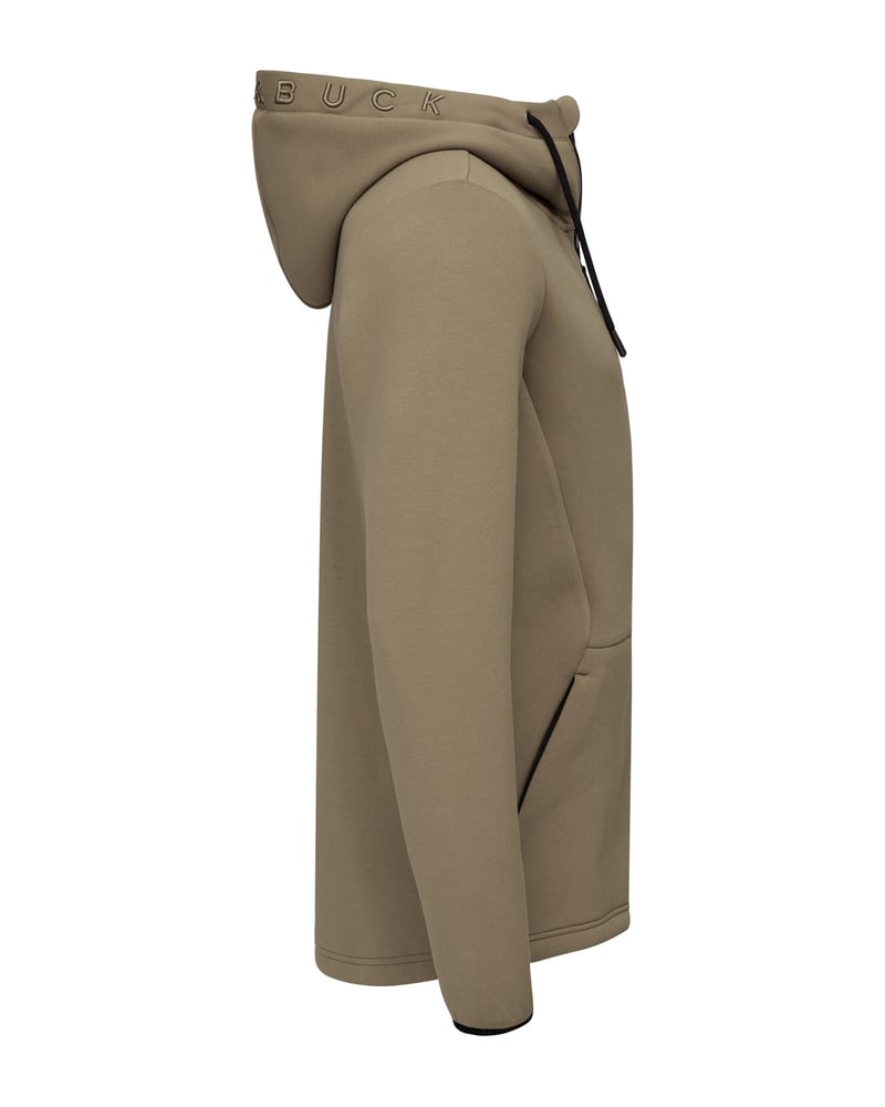 Cutter & Buck Pemberton miesten vetoketjuhuppari kierrätyskuidusta – Packshot takaa