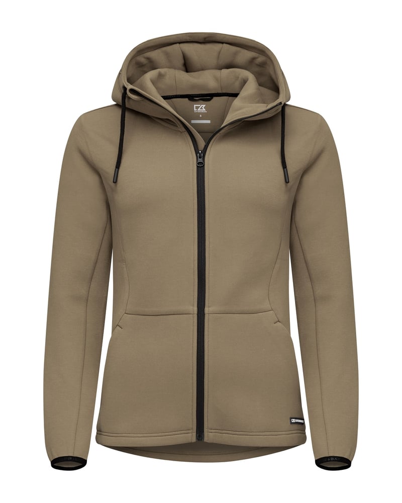 Cutter & Buck Pemberton naisten vetoketjuhuppari kierrätyskuidusta – Studio edestä