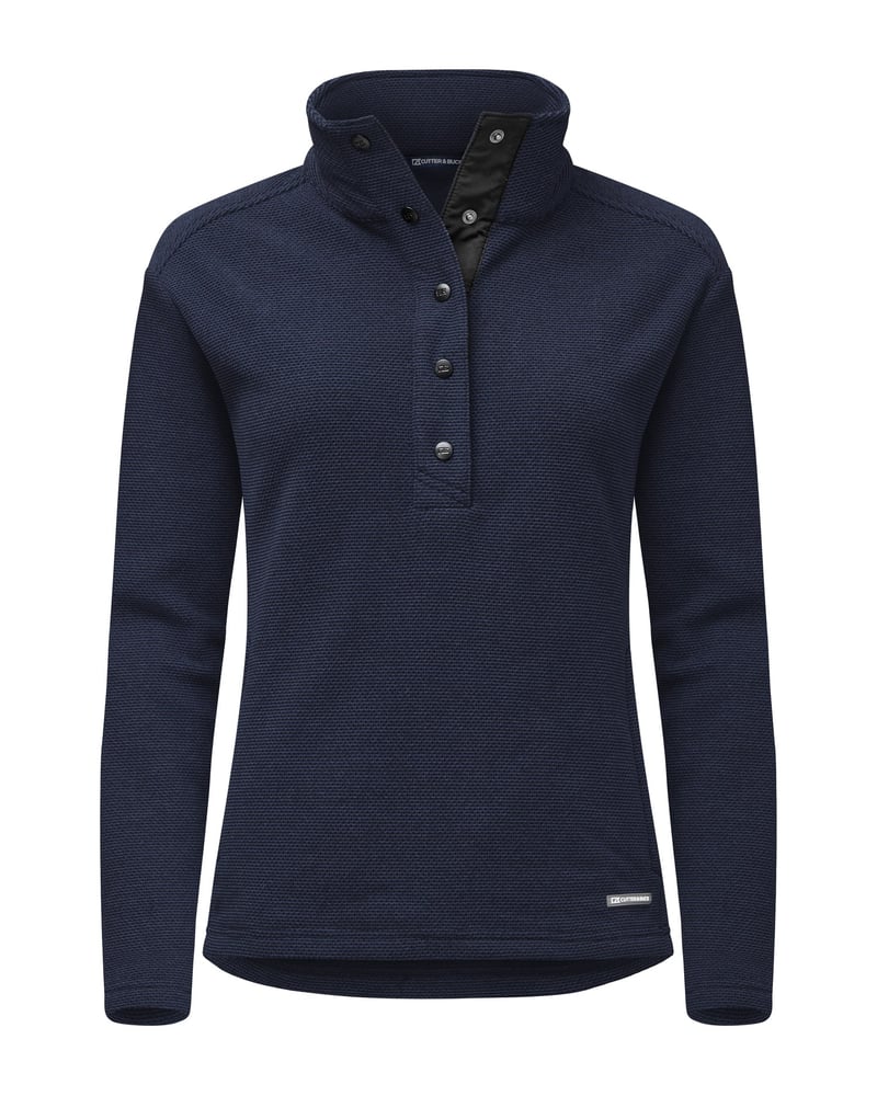 Cutter & Buck Hunts Point naisten fleecetakki painonapeilla – Studio edestä