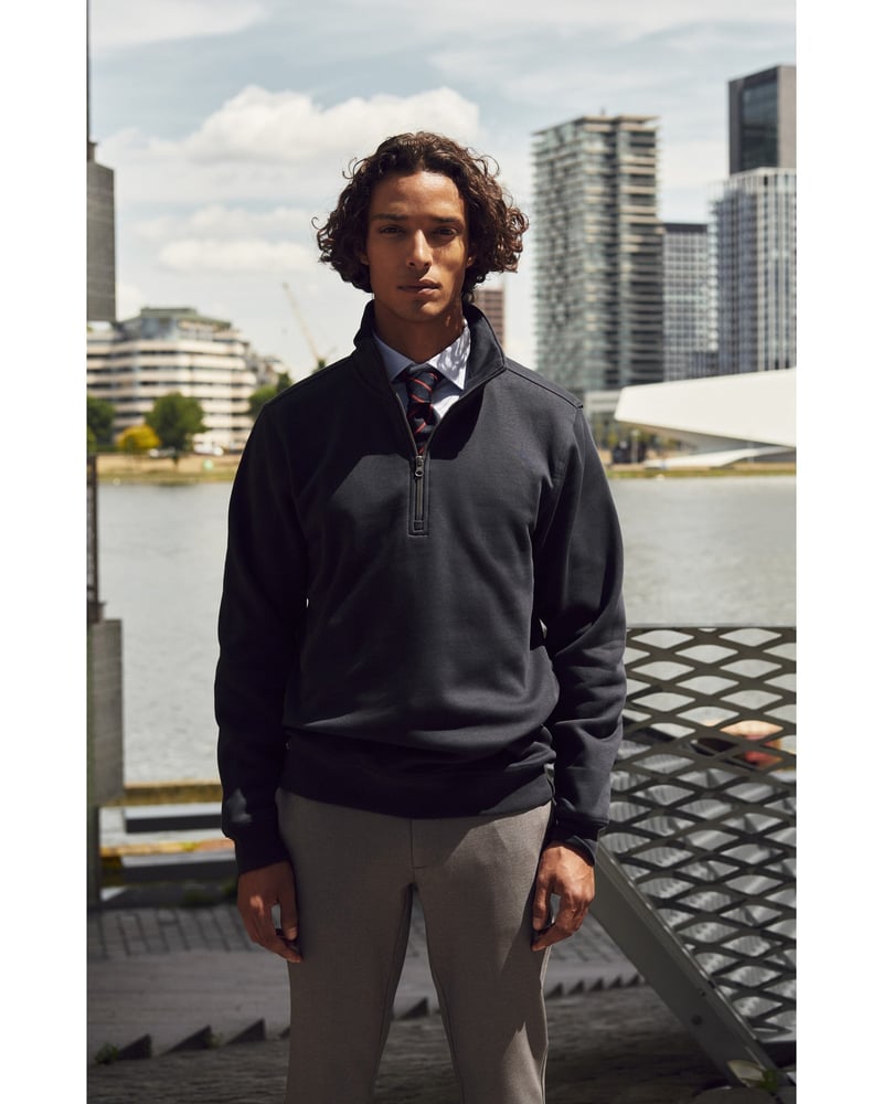 Clique Miami Half Zip miesten collegepaita – Packshot edestä