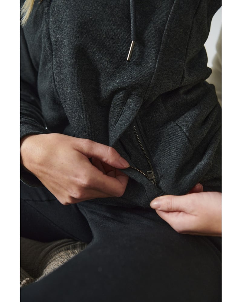 Clique Premium OC Hoody Full Zip miesten huppari – Packshot takaa
