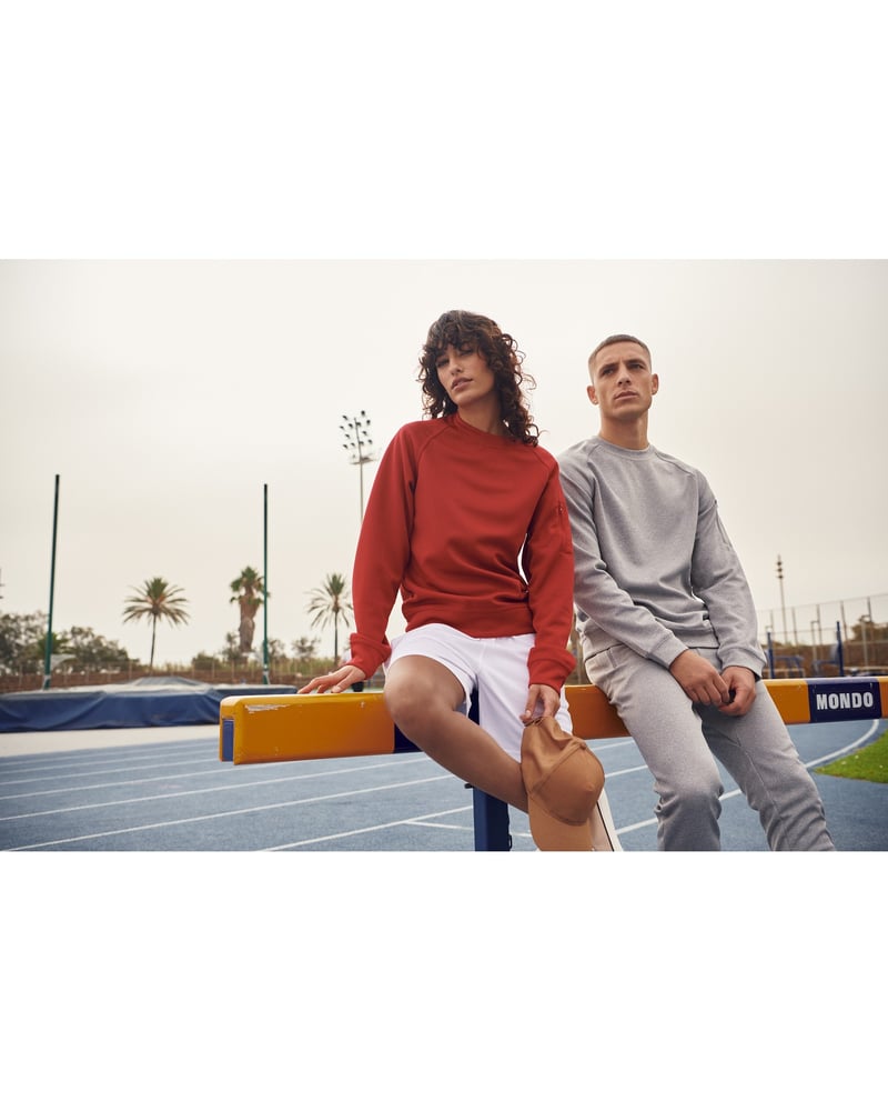 Clique Basic Active Roundneck miesten collegepaita – Packshot takaa