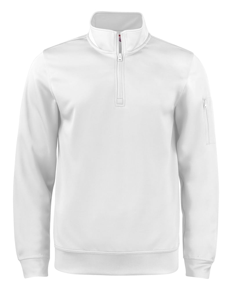 Clique Basic Active Half Zip miesten collegepaita – Studio edestä