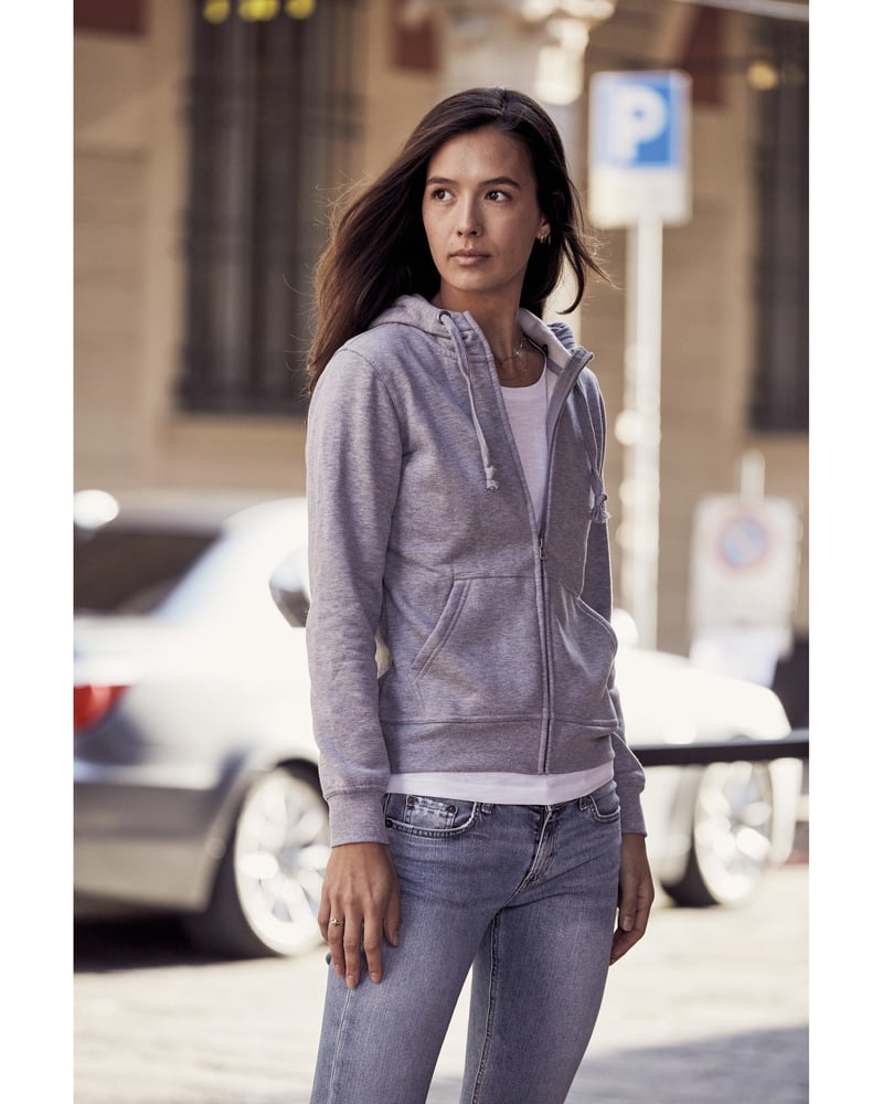 Clique Basic Hoody Full Zip naisten huppari – Packshot edestä