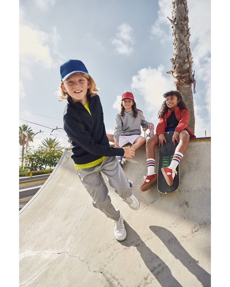 Clique Basic Active Half Zip lasten collegepaita – Packshot edestä