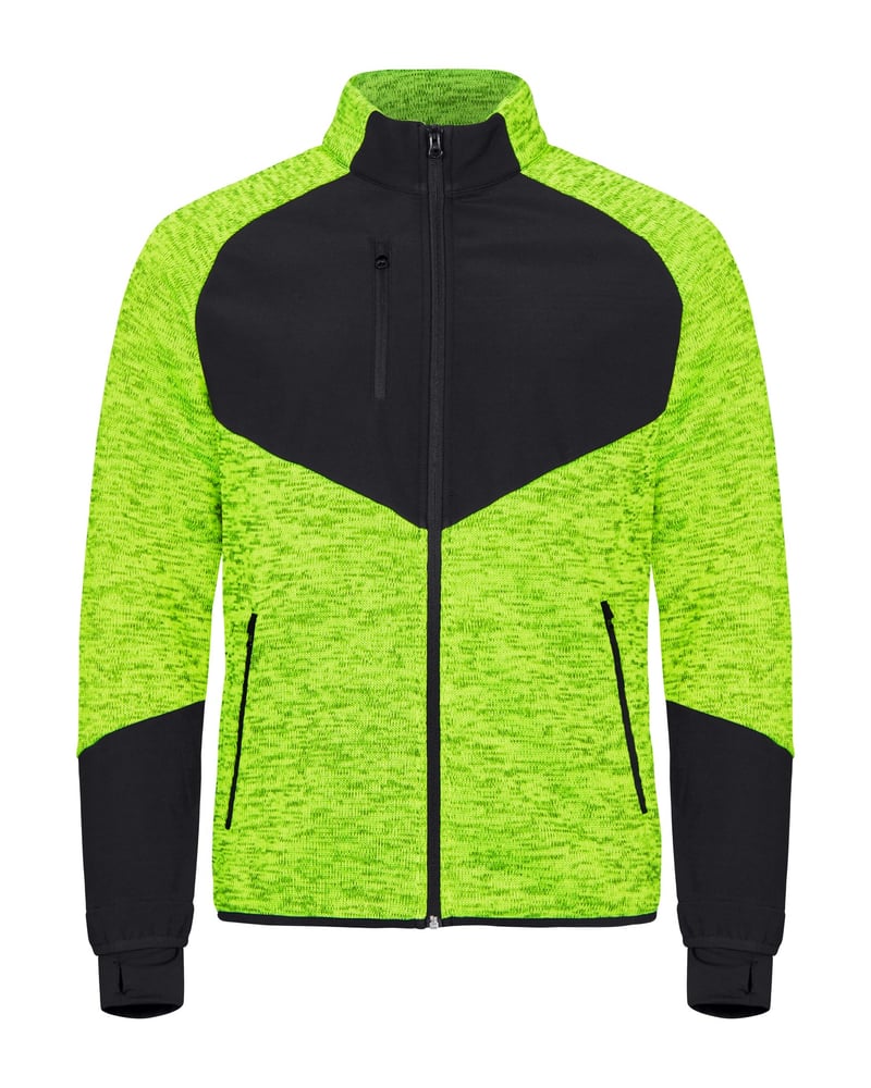 Clique Haines miesten fleecetakki softshell-paneeleilla – Studio edestä