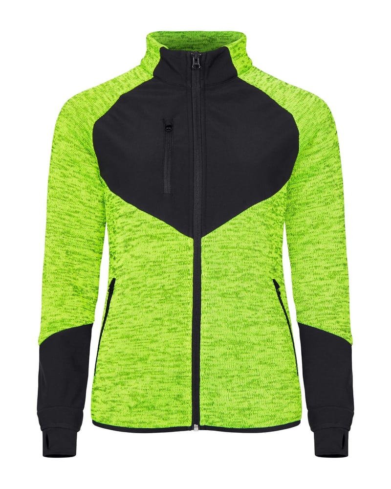 Clique Haines naisten fleecetakki softshell-paneeleilla – Studio edestä