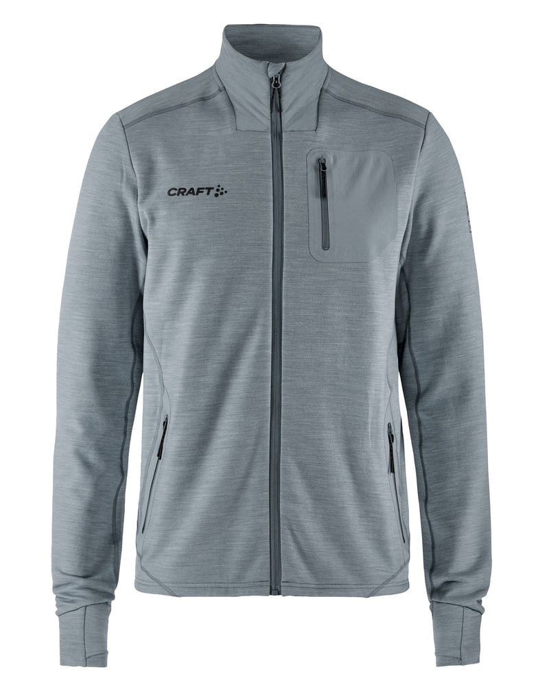 Craft PRO Explore Wool miesten välikerrostakki villa-sekoite – Studio edestä