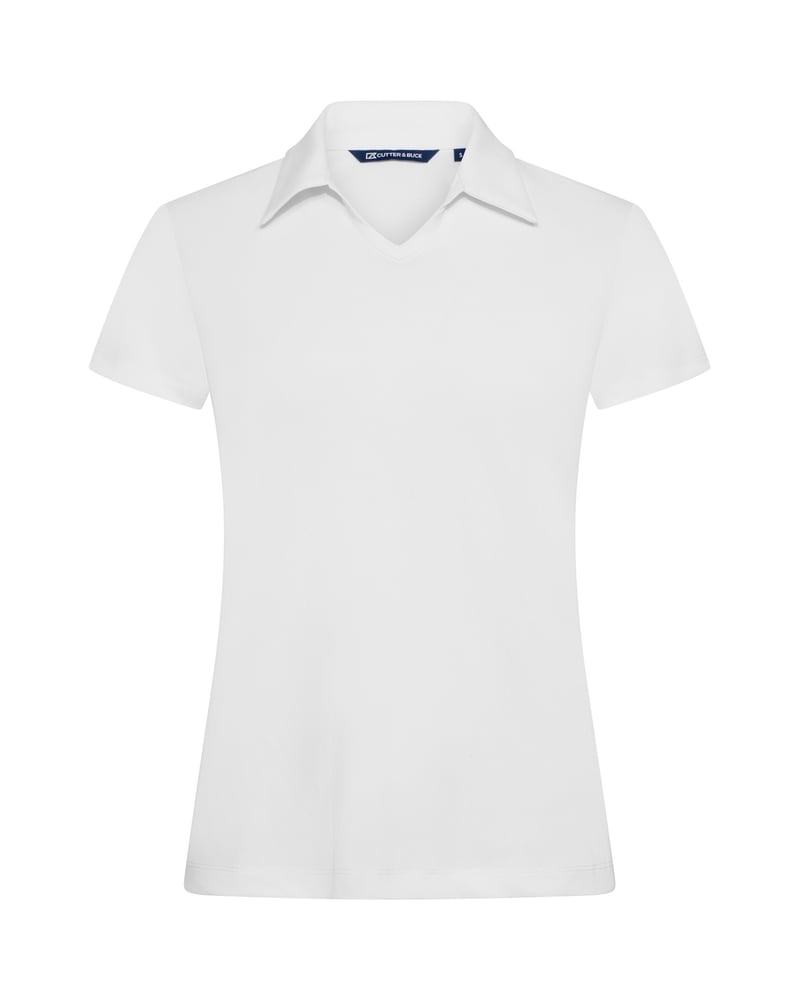 Cutter & Buck Virtue Polo V-Neck naisten pikeepaita – Studio edestä