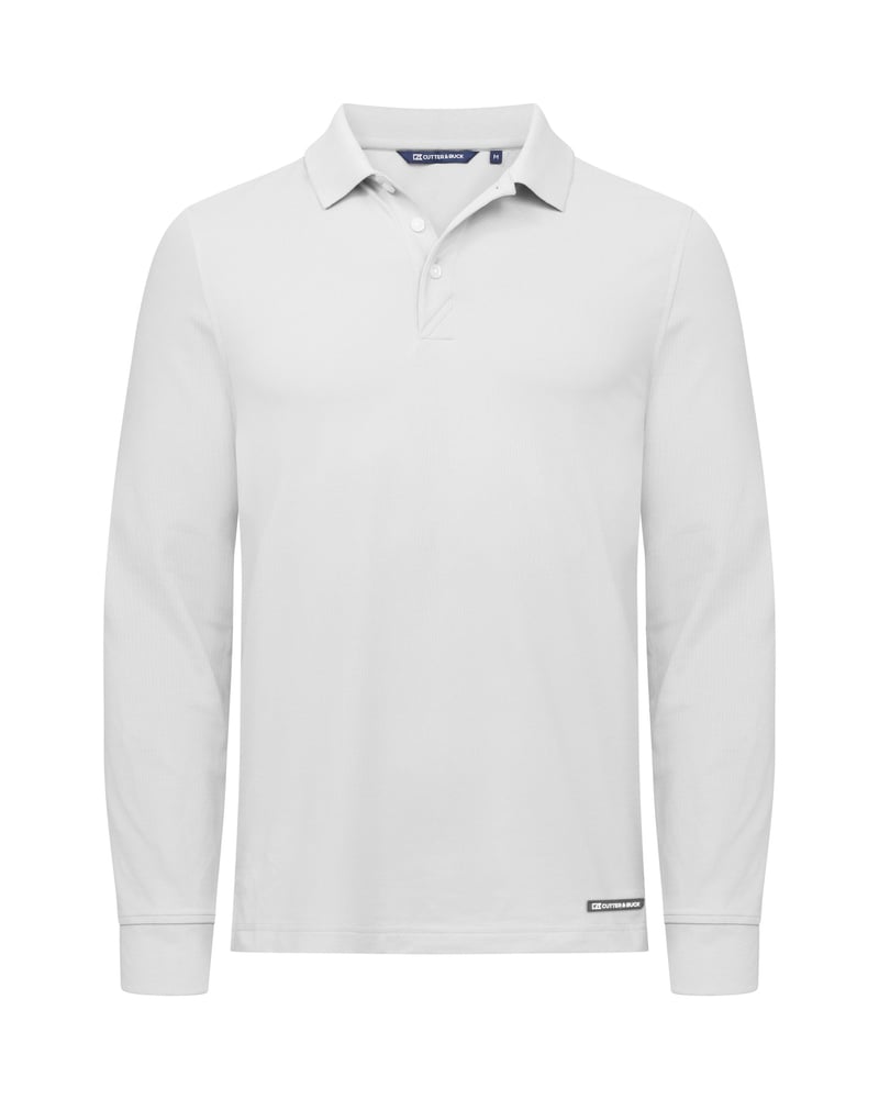Cutter & Buck Advantage Long Sleeve Polo miesten pikeepaita – Studio edestä