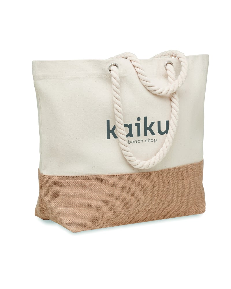 Rantakassi puuvilla – Packshot edestä