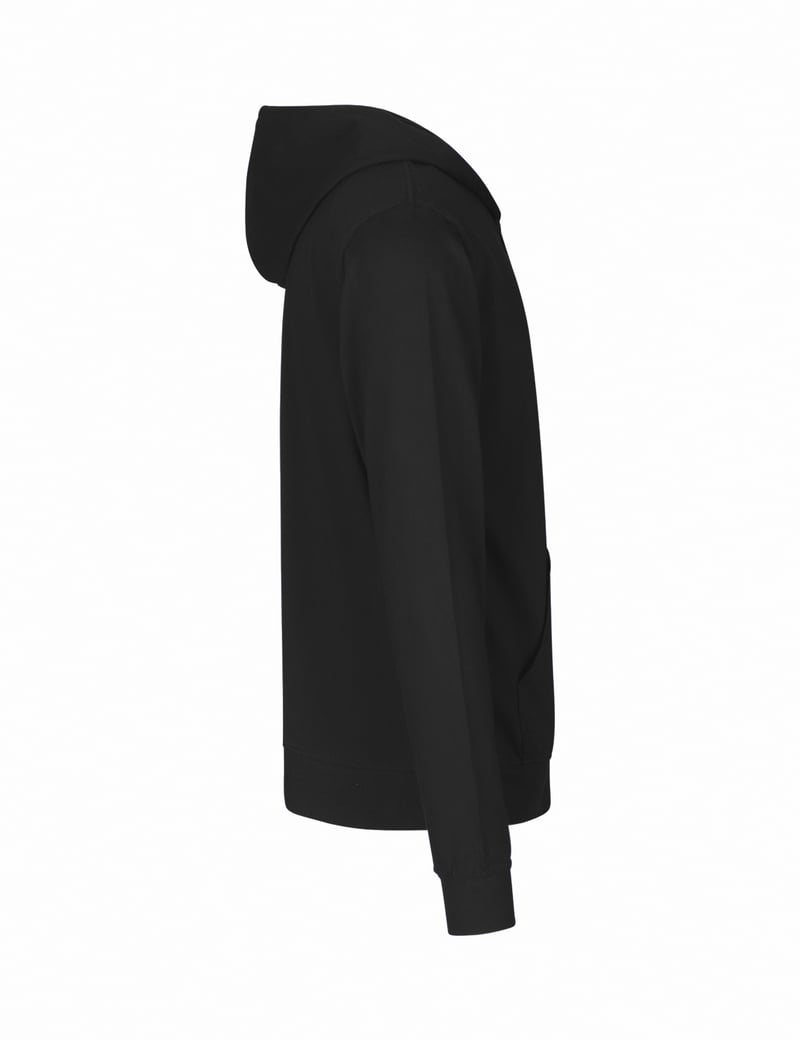 Unisex vetoketjuhuppari, Reilun kaupan puuvilla, 155g – Packshot takaa