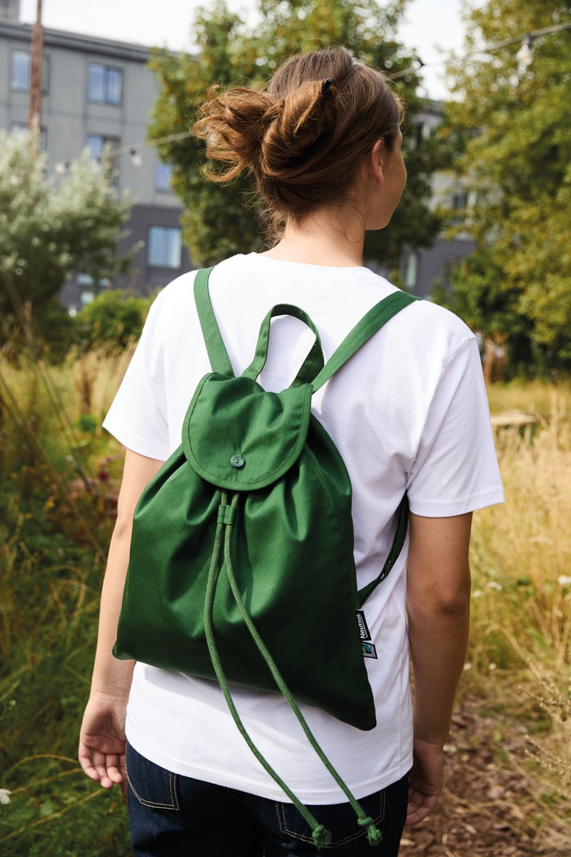 Reppu, Reilun kaupan puuvilla, 210g – Studio edestä