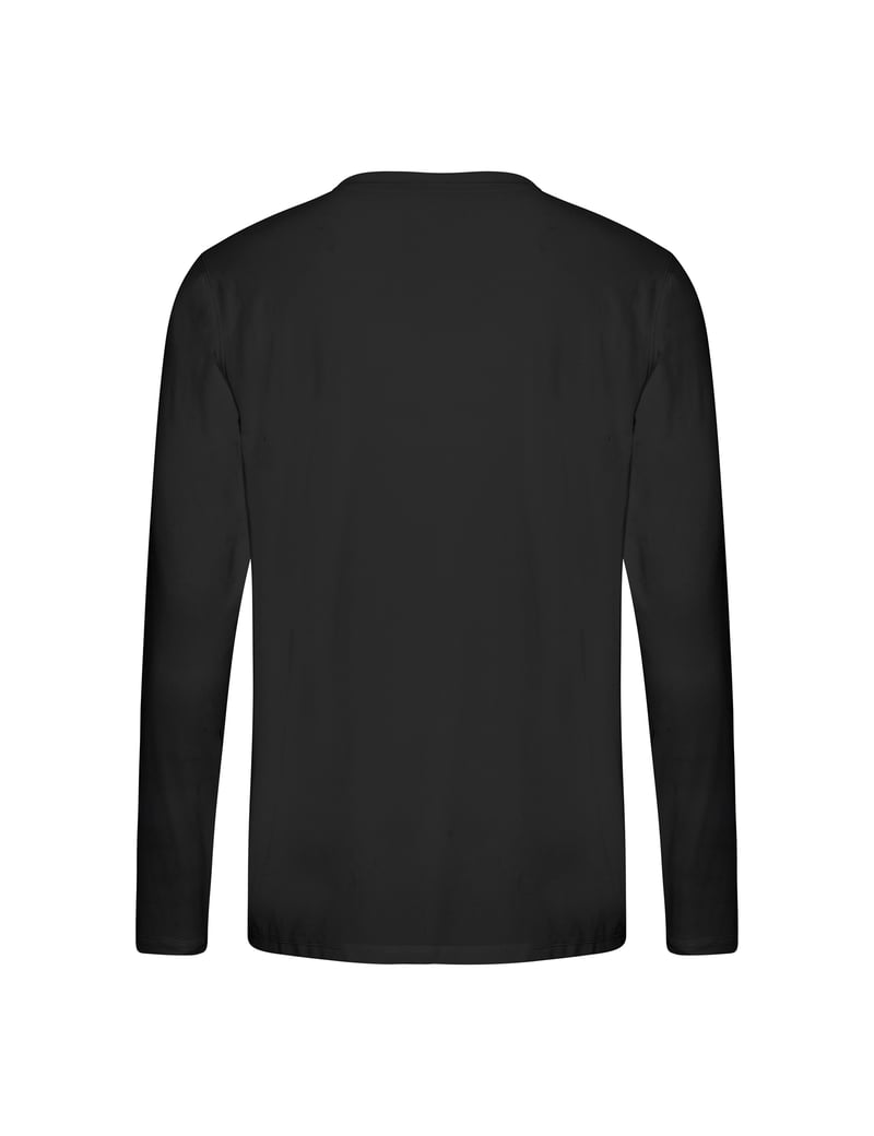 Pitkähihainen tekninen t-paita, kierrätysmateriaali, 155g – Packshot takaa