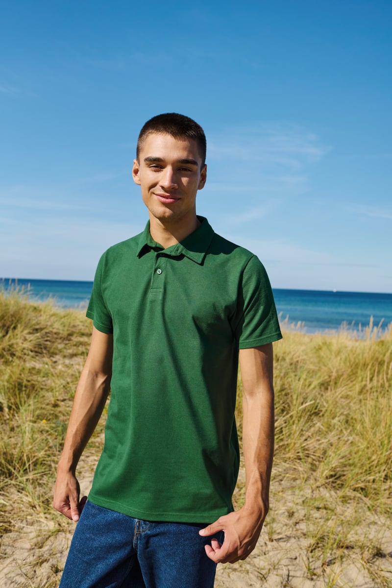 Tiger Cotton Pikeepaita, luomupuuvilla, 220g – Studio edestä