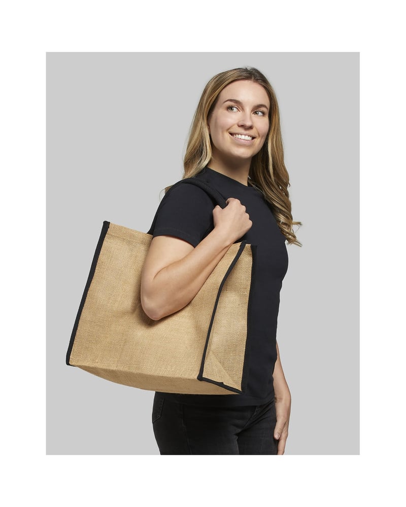 Harry juuttikassi värillisellä reunalla 25 l – kuva 5