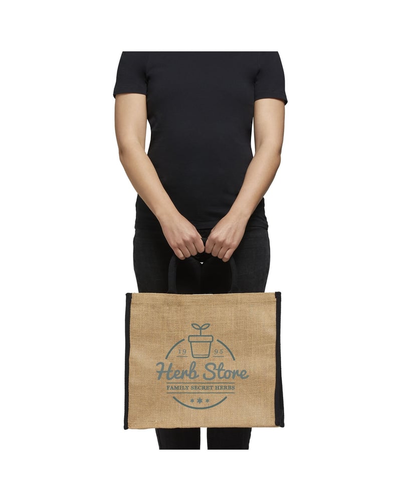 Harry juuttikassi värillisellä reunalla 25 l – kuva 6