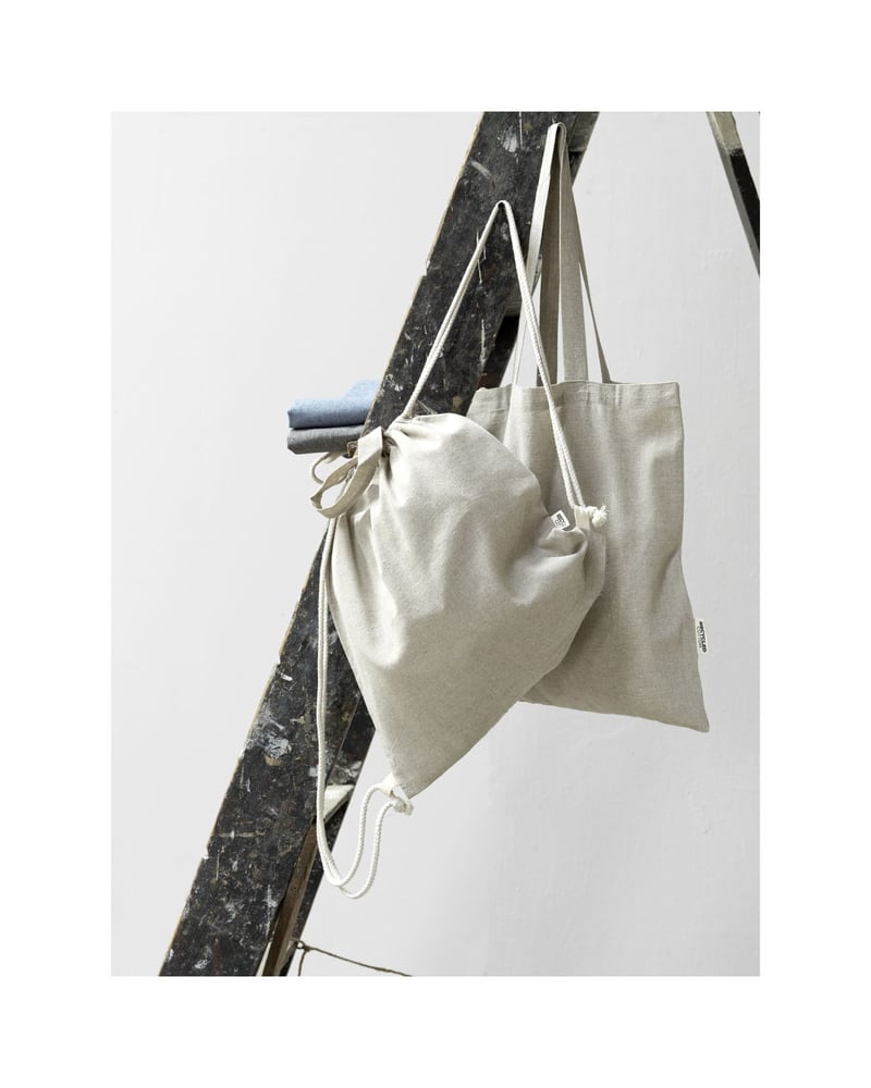 Pheebs-kangaskassi kierrätyspuuvillasta 150 g/m² – Packshot takaa