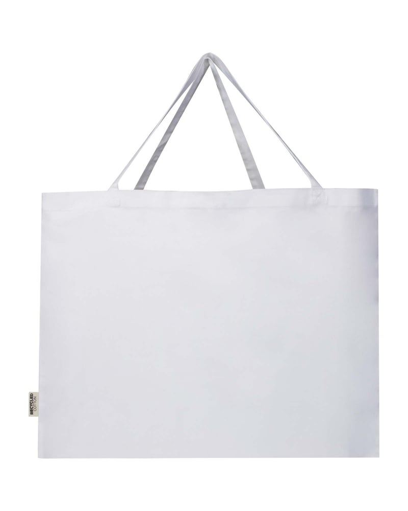 Odessa 220 g/m² GRS-kierrätetystä puuvillasta valmistettu kassi 40L – Studio edestä