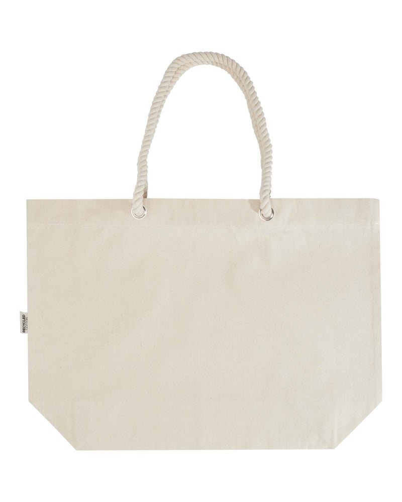 Florida 270 g/m²:n GRS-kierrätetty rantakassi 18L – Studio edestä